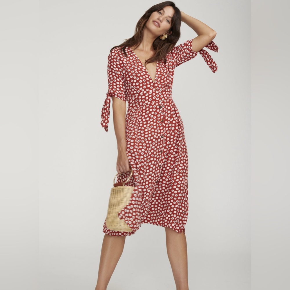Faithfull the Brand Nina Floral Midi Dress